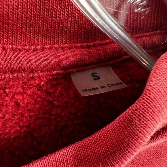 Playboy X Pacsun Sweatshirt Womens SMALL Red‎ Bunny Long Sleeve Crew Neck - Picture 8 of 14